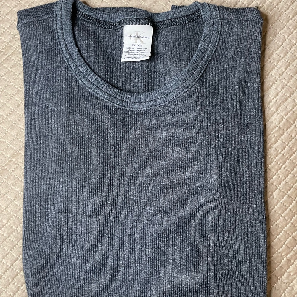 Calvin Klein‘s ribbed men T-shirt XXL large